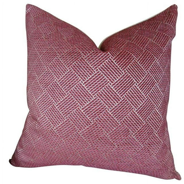 Plutus Marbre Arche Fuchsia Hadmade Jeter Oreiller, (20 "x 20")