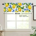 thumbnail image 3 of AshasdS Lemon and Blue Flower Polyester Window Valance Curtain for Home Kitchen Living Room Bedroom Bathroom Decor 54x18 inch, 3 of 5