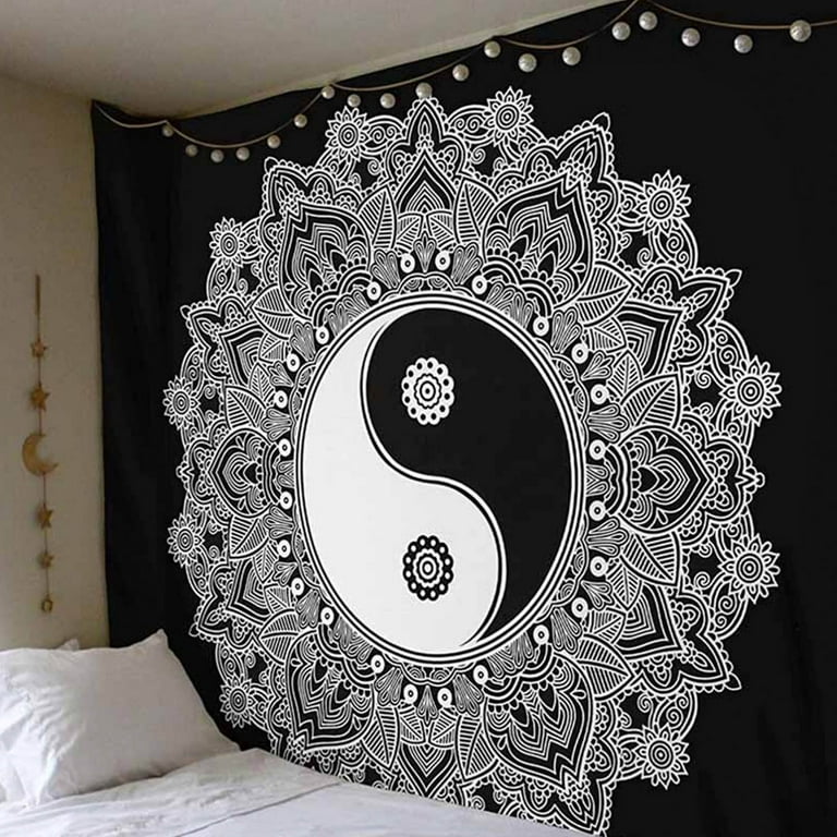 Yin Yang Tapestry Wall Hanging Tapestry Blanket D cor for Bedroom