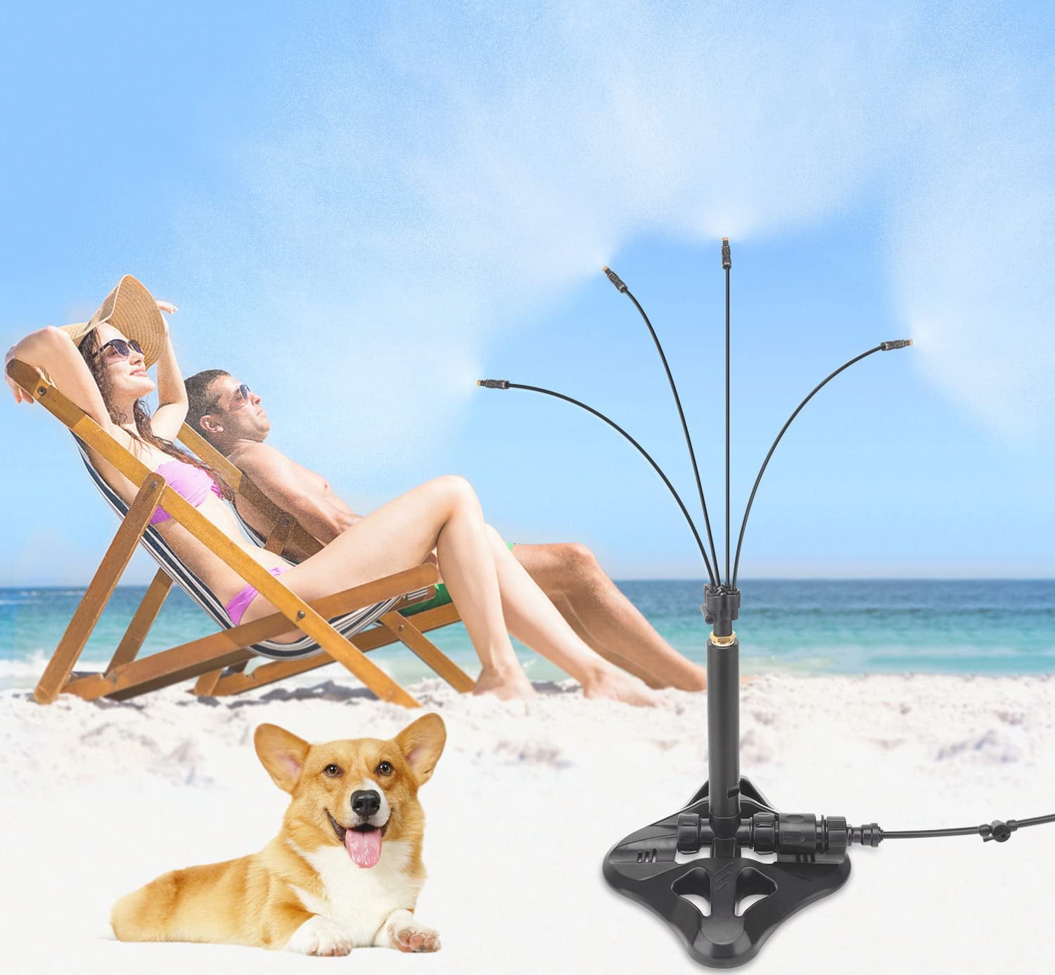 Stand Misters for Outside Patio Flexible Standing Misting System for