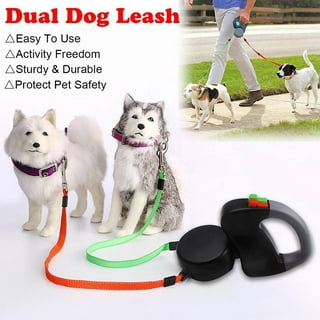 Dog Chain Leash Pet Chain Leash Pet Double Coupler Double Metal Coupler Pet  Dog Chain Leash For Large Medium Dogs Walking Train3.5mmx60cm 