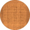 thumbnail image 1 of Ahgly Company Indoor Round Oriental Orange Industrial Area Rugs, 7' Round, 1 of 4