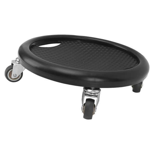 Planche à Roulettes d'Exercice Abdominal 4 Rouleaux Pivotant à 360 Degrés Support de Charge Lourde