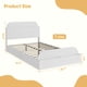 thumbnail image 5 of Yeshouse Estructura de cama de madera con cabecero y pie de cama con espacio de almacenaje, plataforma baja con listones de madera, sin somier, 5 of 6