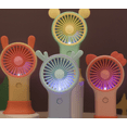 thumbnail image 2 of AYktou Portable Fan with LED Lights, Summer Handheld Fan, Cute Ears Design Pocket-Sized Fan Hand Fans, USB Rechargeable Battery Personal Fan Night Light Travel Fan for Home Office Camping Shopping, 2 of 8