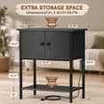 thumbnail image 2 of 10-30 Gallon Fish Tank Stand With Power Outlets Metal Frame Aquarium Cabinet Storreptile Turtle For Home Office Up To 400 Lbs 27., 2 of 4