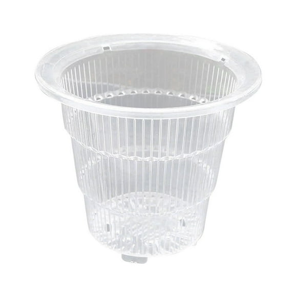 MSJUHEG Planters For Indoor Plants Planters 10Cm Orchid Clear Flower Pot Plastic Slotted Breathable Orchid Pots Flower Pots A