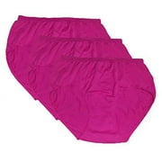 Bali Comfort Revolution Women`s Microfiber Seamless Brief - Best-Seller, 10/11 (Pack of 3) 3 Showtime Fuchsia