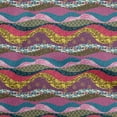 thumbnail image 1 of oneOone Georgette Viscose Purple Fabric Floral Craft Projects Decor Fabric Printed By The Yard 42 Inch Wide, 1 of 5
