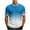 Sky Blue, variant on Annhoo Mens Casual T-Shirts Cotton Crew Neck Short Sleeve Fade Color Tops Summer Loose Casual Comfy Blouses