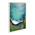 thumbnail image 4 of Kate and Laurel Sylvie Maui Black Sand Beach Framed Canvas Wall Art by Rachel Bolgov, 23x33 White, Decorative Tropical Travel Art for Wall, 4 of 8