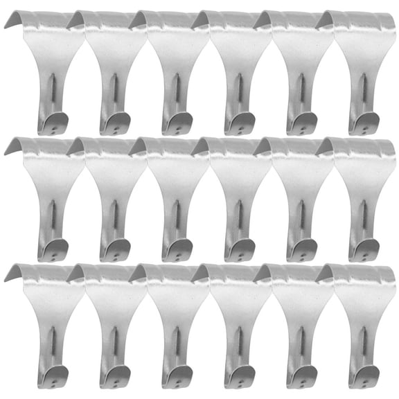 Hemoton 25pcs Picture Hanging Hooks Metal Hooks Picture Rail Hangers Heavy Duty Molding Hooks Picture Rail Hook Photo Frame Hangers