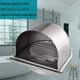 thumbnail image 5 of 3X Extractor de Escape Anticorrosión de Campana de Ventilación de Acero Inoxidable Impermeable de 4 Pulgadas Y 100 mm para Cubierta de Salida de Aire de Pared, D, 5 of 7