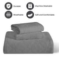 thumbnail image 5 of BNM 3 Piece Cotton Celtic Circles Bedspread Set, Queen, Gray, 5 of 11