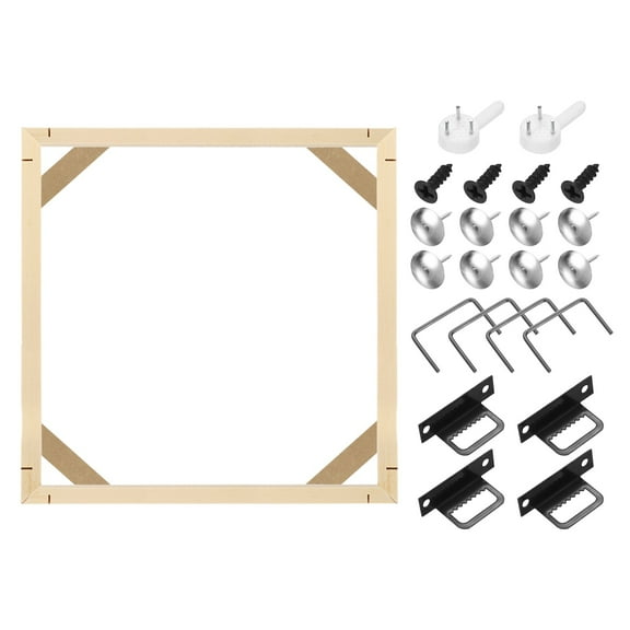 12 x 12 Inches Canvas Stretcher Bars, Wood Canvas Frame Kit Stretcher Frames