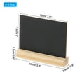 thumbnail image 2 of Uxcell 8Pcs Mini Tabletop Chalkboard Signs with Easel Stand (Rectangle, 3.9"x3"), 2 of 5