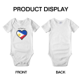 thumbnail image 3 of Philippines Flag Heart Love Funny Baby Bodysuit Boy Girl Clothes, 3 of 5