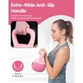 thumbnail image 4 of Kettlebell LAVVON suave antideslizante rosa de 6,5 kg, 4 of 7