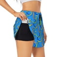 thumbnail image 2 of Haiem Colorful Snake Women's 2 in 1 Running Shorts - Lightweight Athletic Workout Gym Yoga Breathable Sports Shorts Liner with Phone Pockets-Medium, 2 of 9