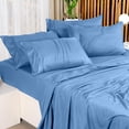 thumbnail image 3 of Juego de sábanas Utopia Bedding de microfibra totalmente cepillada, color azul holandés, 3 of 7