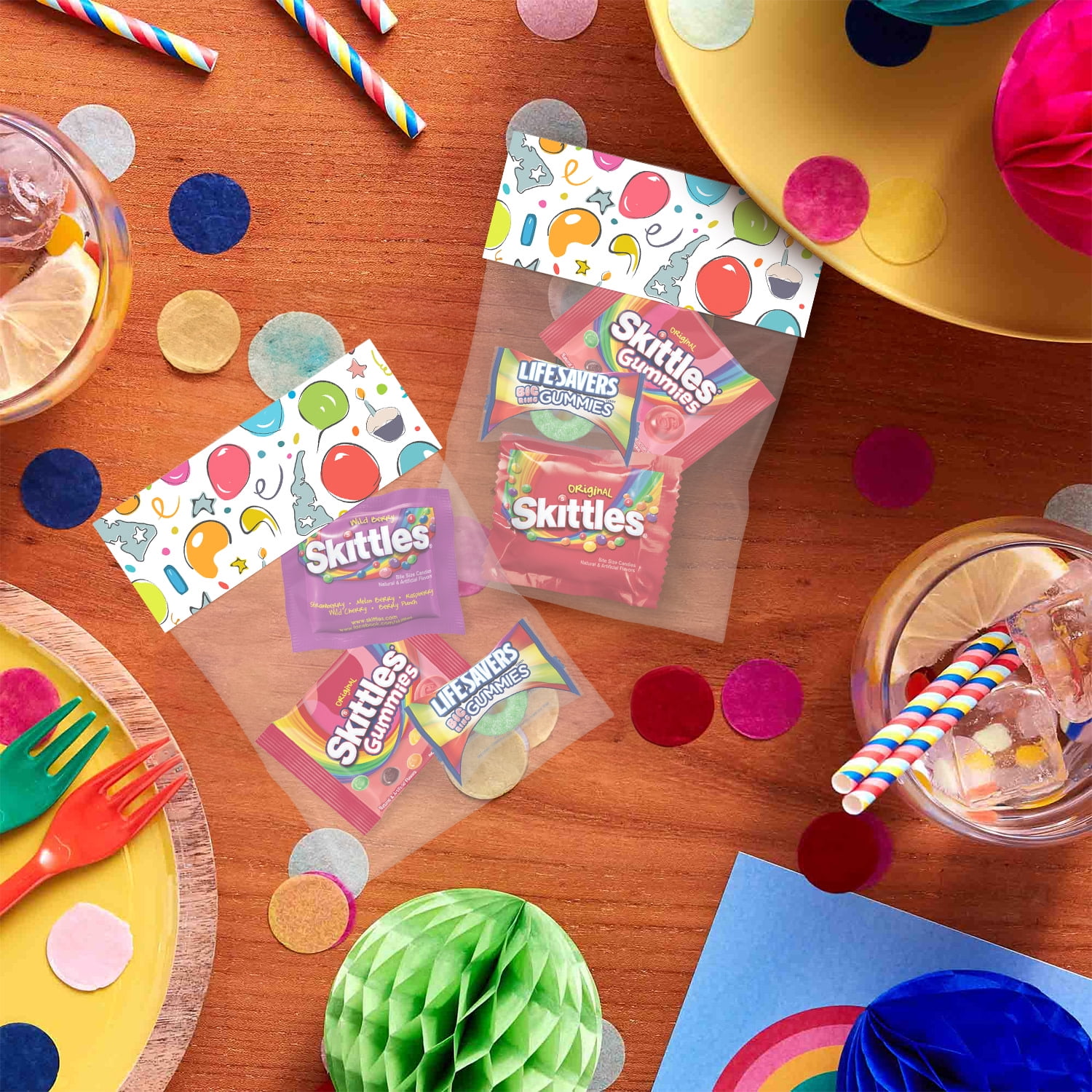 (3 pack) Skittles, Skittles Gummies & Life Savers Gummies Variety Pack, Party Size - 18.56 oz Bag