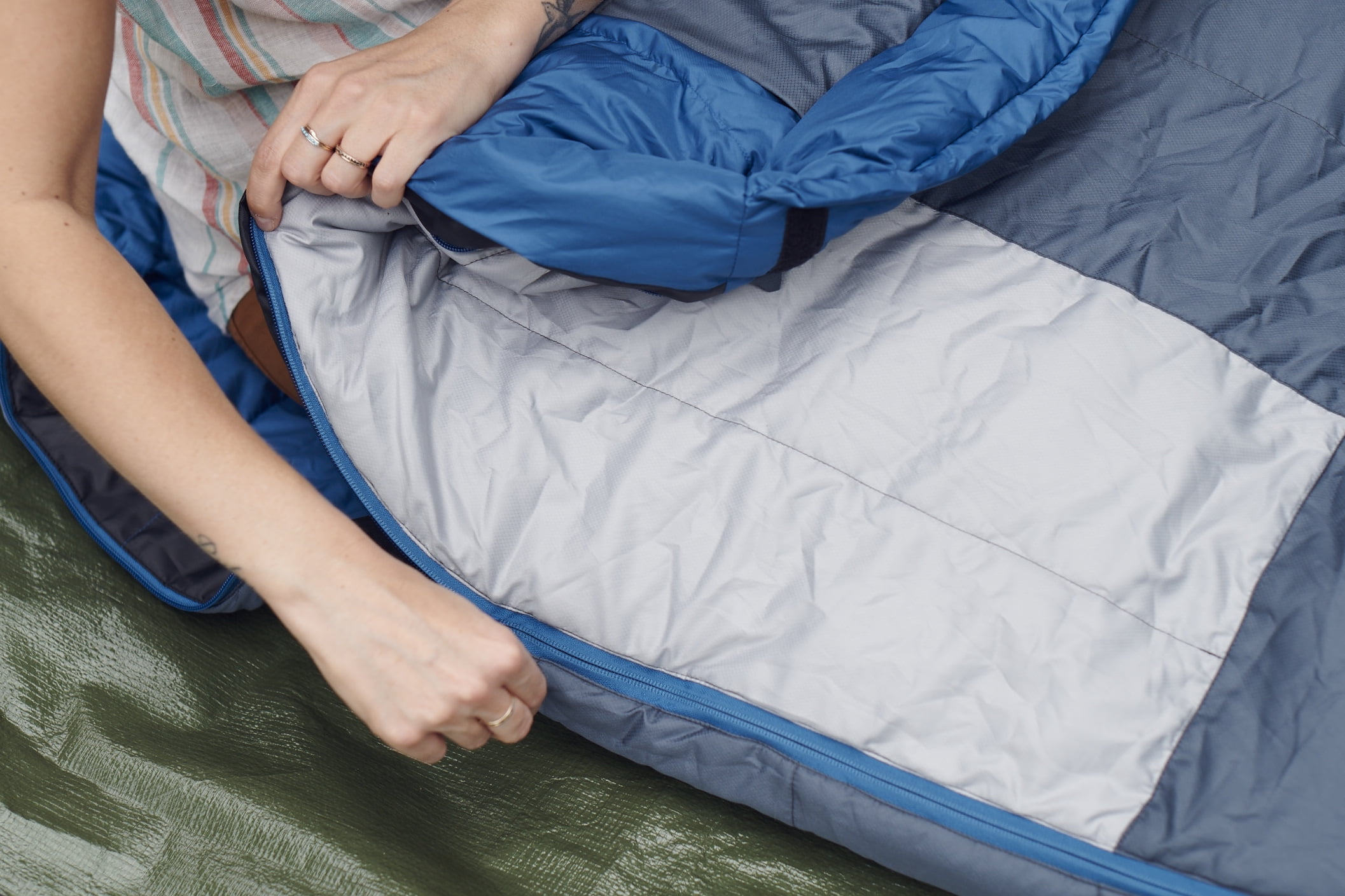 OmniCore Designs (-10F to 10F) Mummy Sleeping Bag, Sizes (Reg & Tall), Multi-Down Fill (650-Fill-Power-Down + StratusLoft) with Compression and Stuff Sack