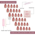 thumbnail image 4 of Set de 30 unidades Glamnetic Rose Short de Press On Nails, 4 of 6