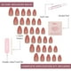 thumbnail image 4 of Set de 30 unidades Glamnetic Rose Short de Press On Nails, 4 of 6