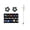 2 Touch Panel, variant on Starry Dreams USB Moon Star Projector Lamp, Flexible Gooseneck Galaxy Projection Light with Replaceable Slides for Bedroom Home Decor(1 touch panel)