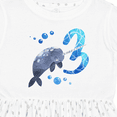thumbnail image 4 of Inktastic Cute Narwhal 3rd Birthday Girls Toddler Dress, 4 of 5