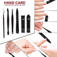 thumbnail image 2 of Juego de manicura y cortaúñas, kit de pedicura 18 en 1, cortacutículas de material de acero inoxidable, juego de cortaúñas profesional, juego de aseo portátil para viajes, también un gran regalo., 2 of 5