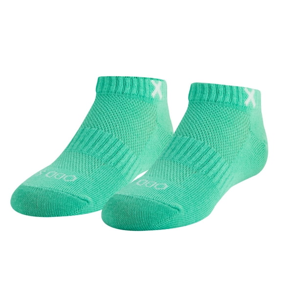 ODD SOX Basix Athletic Ankle Socks Mint Heather – Large Size – Cotton Cushioned Breathable Arch