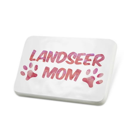 Porcelein Pin Dog & Cat Mom Landseer Lapel Badge – NEONBLOND