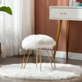 thumbnail image 5 of Duhome Elegant Lifestyle Mongolian Indoor Stool, White, 5 of 7