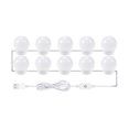 thumbnail image 1 of 10 PCS LED Makeup Mirror Lights 3 Color Modes Vanity Mirror Lights Bathroom Mirror Light with USB Cable LED Strip Lights, 1 of 7