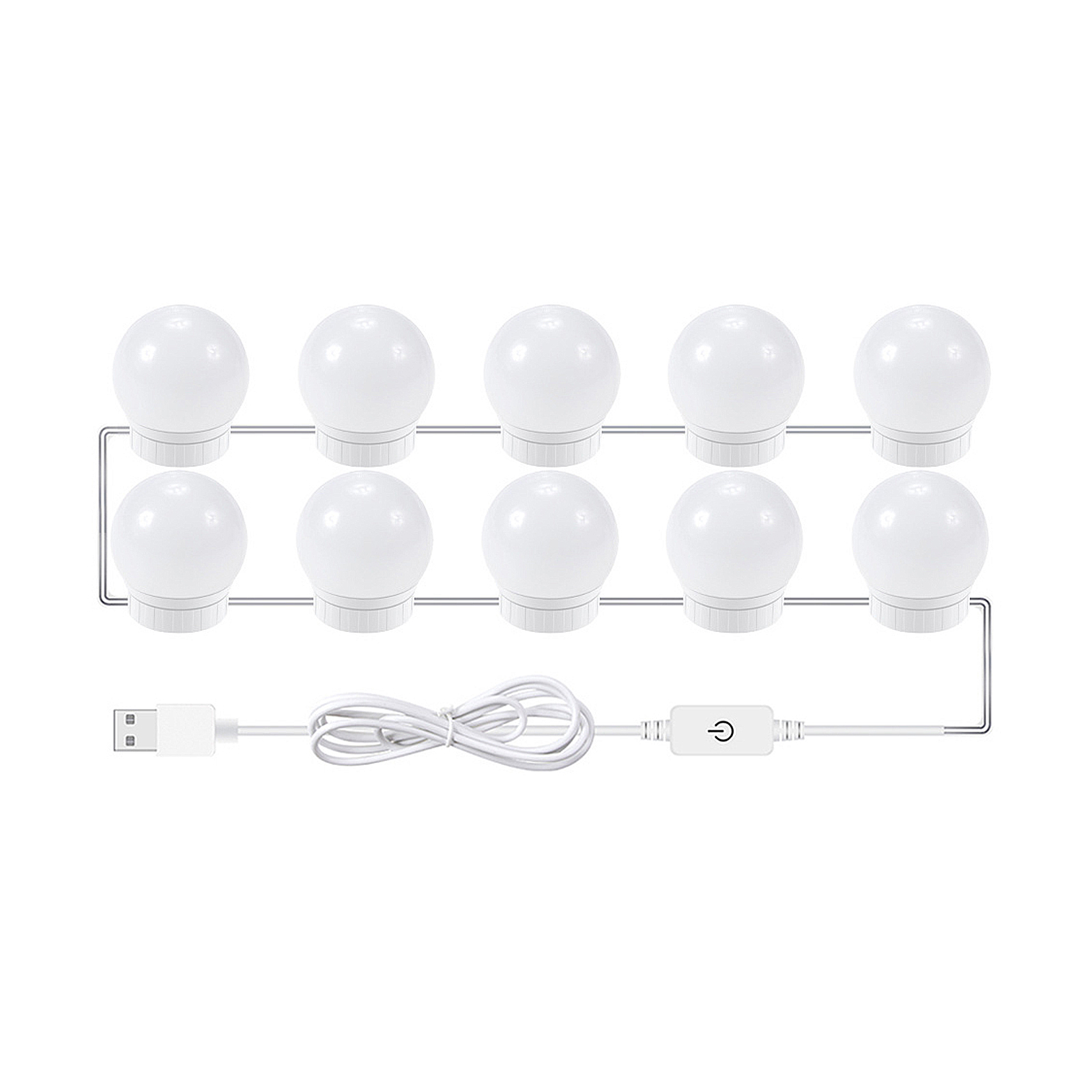 Applique Murale LED Miroir Salle De Bain - éclairage 3 Couleurs Réglable, Bras Flexible, Acier Inoxydable, 50/60/80 Cm