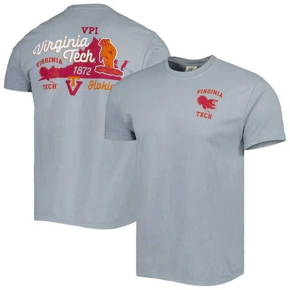 Men's Graphite Virginia Tech Hokies Vault State Comfort T-Shirt