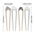 thumbnail image 3 of Elegant U Shape Hairpins Alloy Retro Style Hair Chopsticks for Women and Girls Hair Forks for Stylish Updos and Hairstyles, 3 of 4