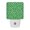 Emerald, Sage, variant on Night Lights Plug into Wall, Blue Flowers LED Night Light with Dusk to Dawn Sensor, Coastal Rustic Botanical Blooms Floral Decorative Nightlight for Hallway Bathroom Kitchen