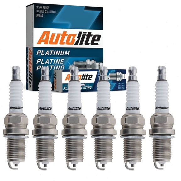 6 pc Autolite Platinum Spark Plugs compatible with Hyundai Sonata 2.5L 2.7L 3.3L V6 1999-2010