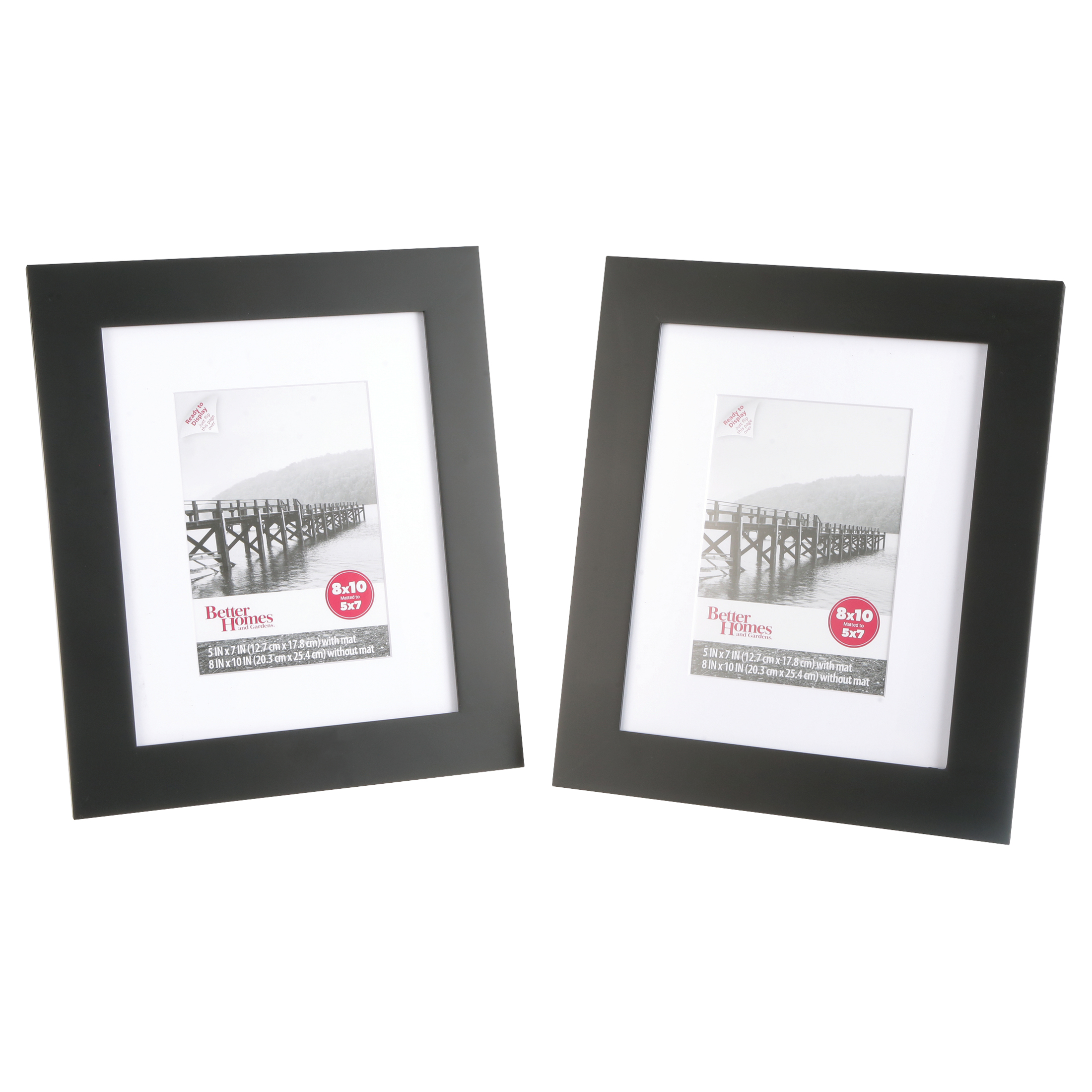 Better Homes & Gardens 8x10 Inch Wide Picture Frame, Black, Set of 2 - image 2 of 7