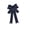 Navy, variant on Lilixerw Satin Christmas Bow, Navy Blue Multi Loop Bow With Gold Edge And Pointed Tails, 5.12x7.09 Inch, for Tree Wreath Door Stair Decoration