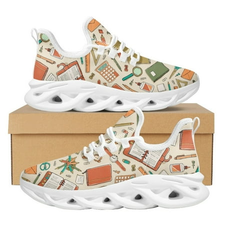

Fashion School Book Printing Lightweight ing Shoes Breathable Non-slip Platform Shoes New Summer Soft Comfortable Sneakers
