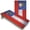 Add Carrying Case, variant on Skip's Garage | Georgia Flag Cornhole Boards | Includes (2) Boards, (8) Bags & Optional Accessories