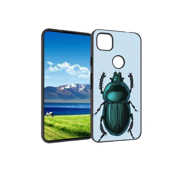 Bugs-Insects Phone Case, Degined for Google Pixel 4A 4G Case Men Women, Flexible Silicone Shockproof Case for Google Pixel 4A 4G