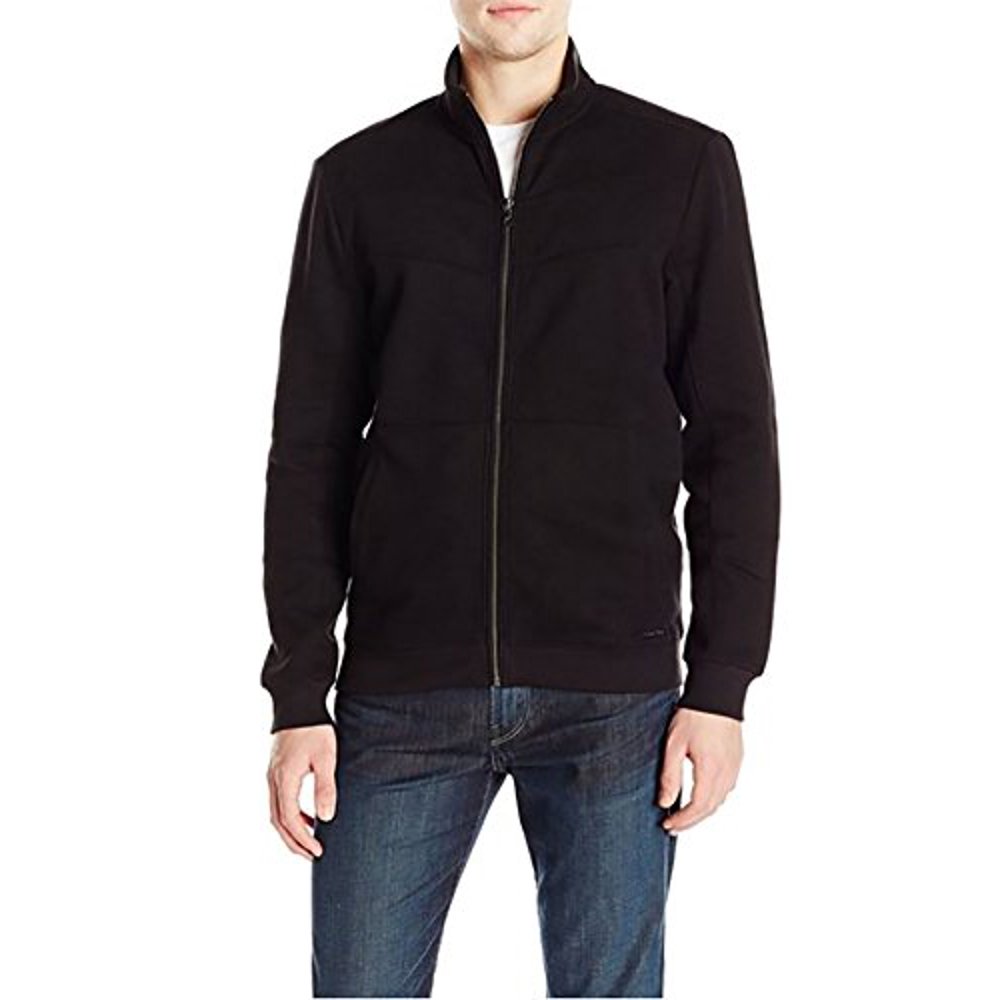 Calvin Klein Calvin Klein Mens Full Zip up Fleece Jacket Black Large