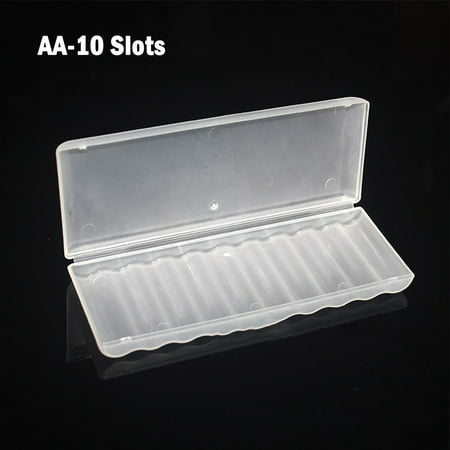 

BAMILL 1pc Battery Plastic Case Storage Box Hard Plastic Case For 10×AA AAA Batteries