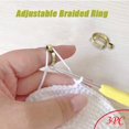 thumbnail image 2 of Adjustable Knitting Loop Crochet Loop Knitting Accessories Knitting Ring Adjust, 2 of 5