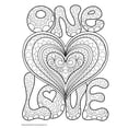 Peace And Love Coloring Book