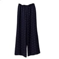 thumbnail image 5 of Costeam Womens Polka Dot Wide Leg Pants Drawstring Elastic High Waist Lightweight Crinkle Woven Dual Side Pockets Solid Base Casual Vacation Trousers, 5 of 5
